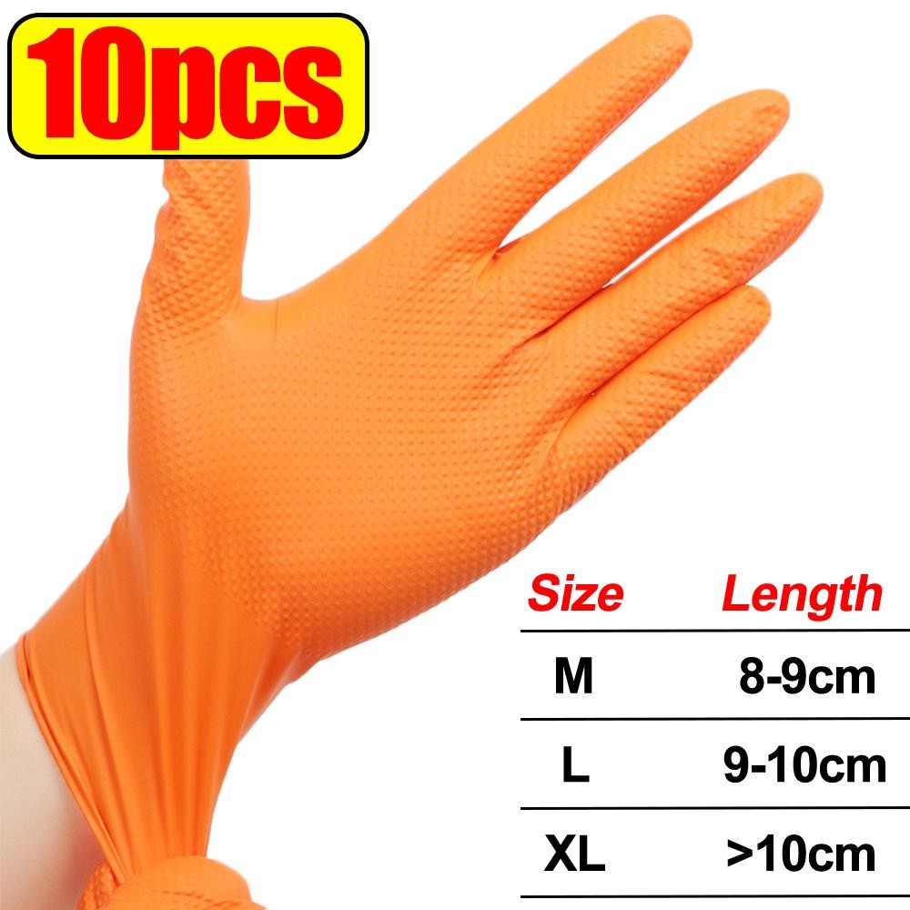 Extra Thick 8mil Nitrile Gloves – Textured, Heavy Duty, Anti-slip, Safe