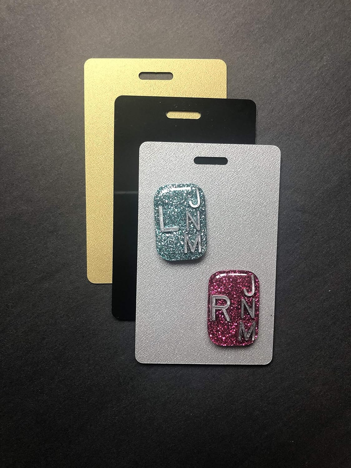 Xray Marker Holder, Pack of 3, Black, Silver, Gold- Portrait