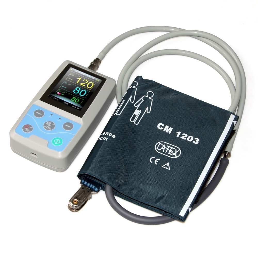 ABPM50 Ambulatory Blood Pressure Monitor – 24H NIBP Holter w/ 3 Cuffs