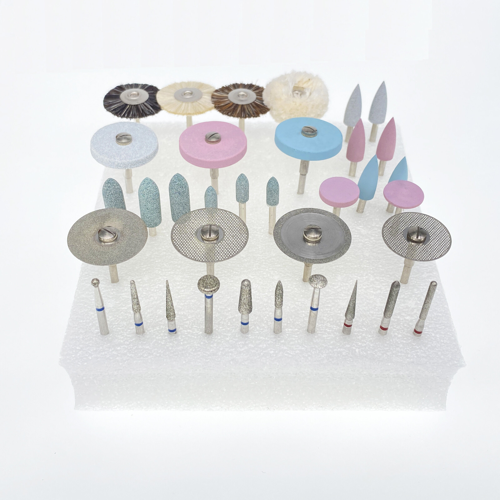 35 Pcs Dental Lab Use Grinding & Polishing Kit For Ceramics / Porcelain HP Bur