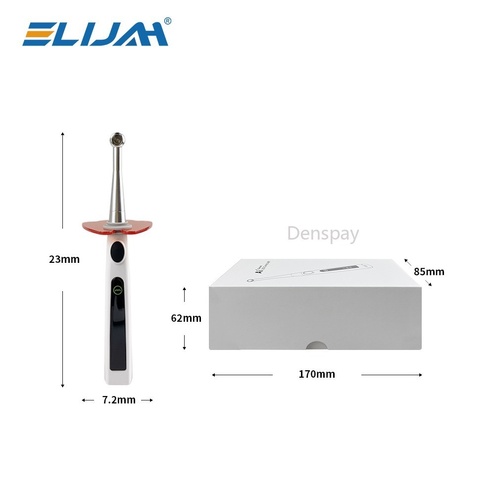 Dental Cordless LED 1S Light Cure Lamp Metal Head Curing Light 360° 4 Mode