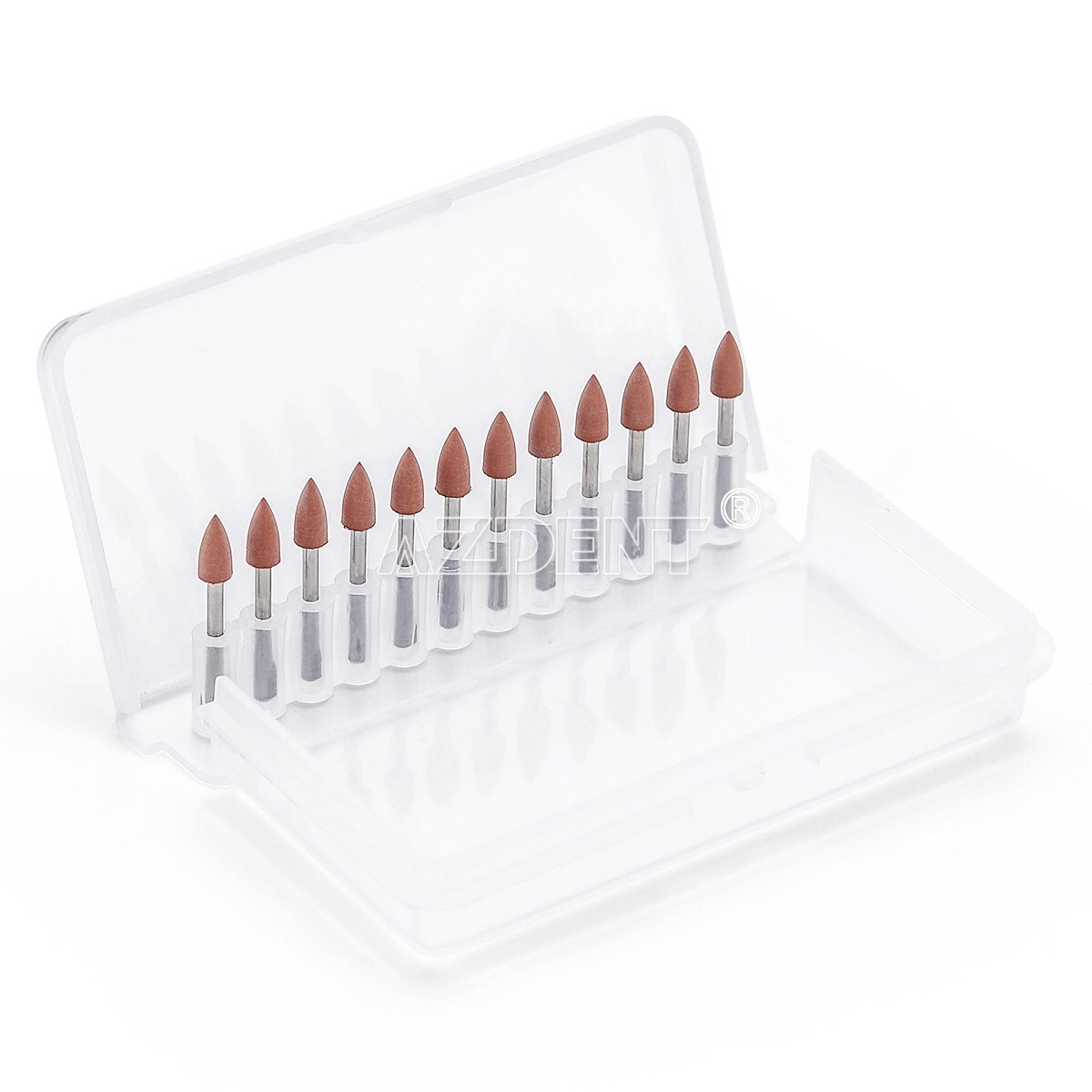 12pcs AZDENT Dental Brownie Polisher Friction Grip 0413 FG Mini Points FG 1.6mm
