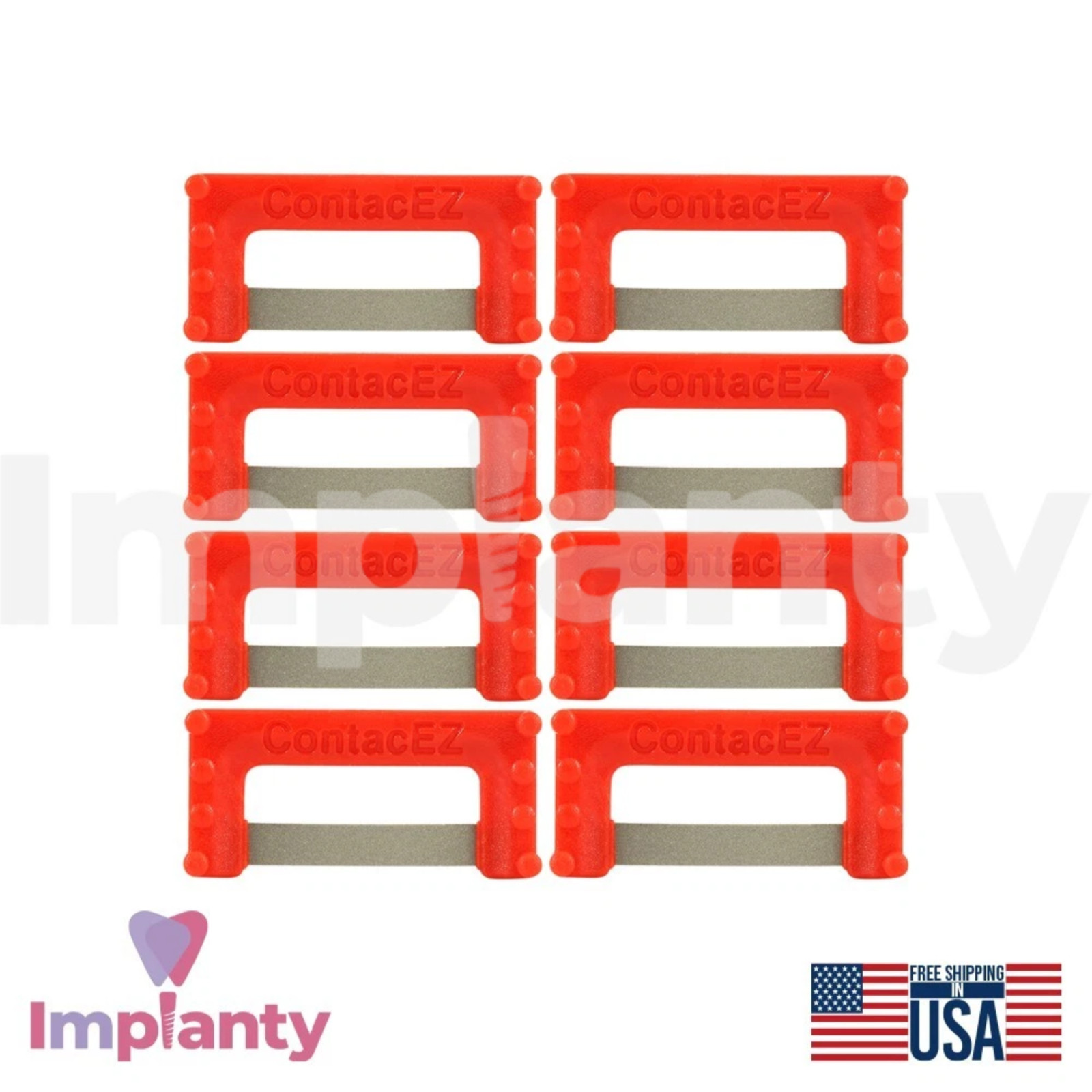 Opener Red IPR Plus Strips Set Medium Grit Stainless Steel Diamond Coating