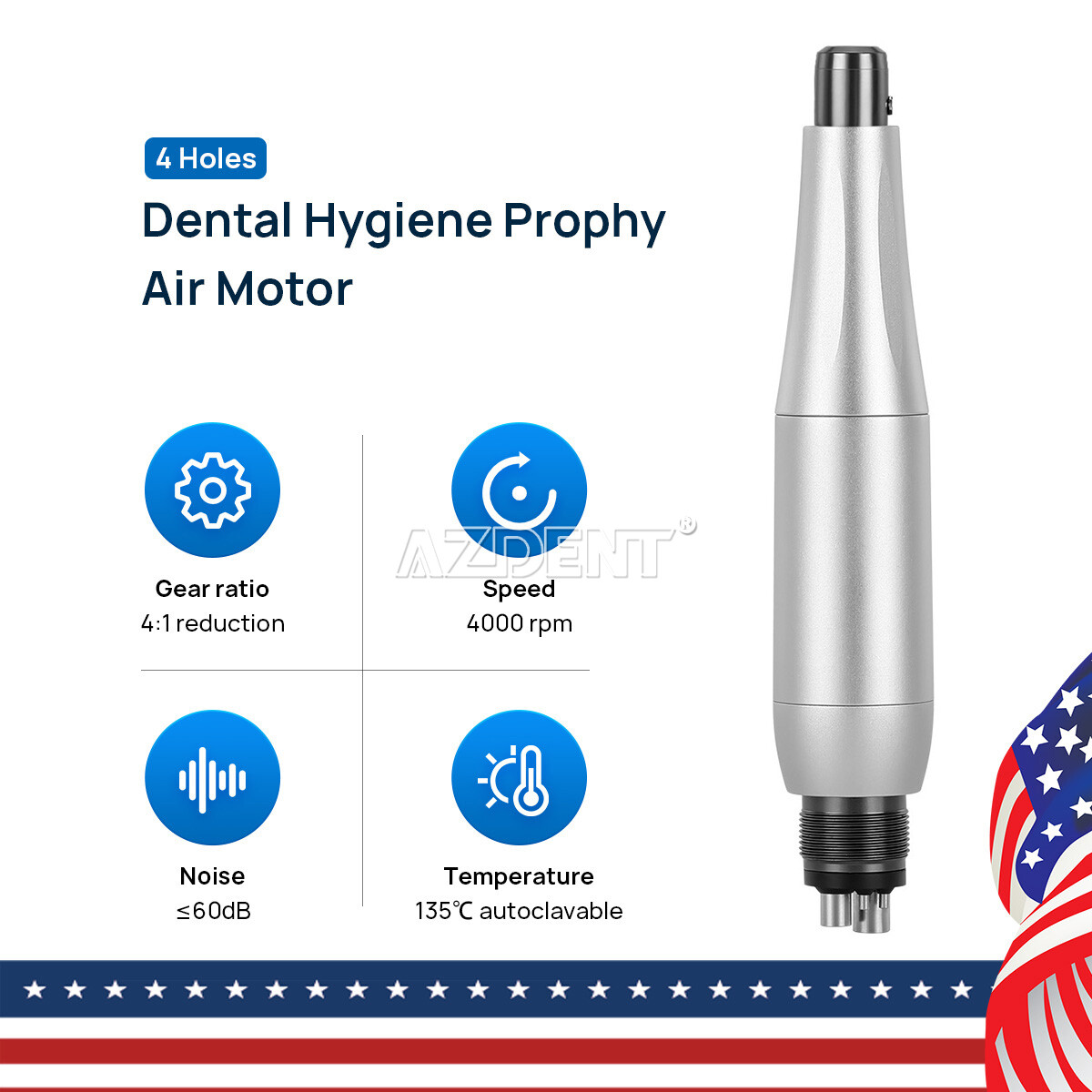 Dental Hygiene Prophy Handpiece /Slow Low Speed Handpiece Kit 2/4Hole