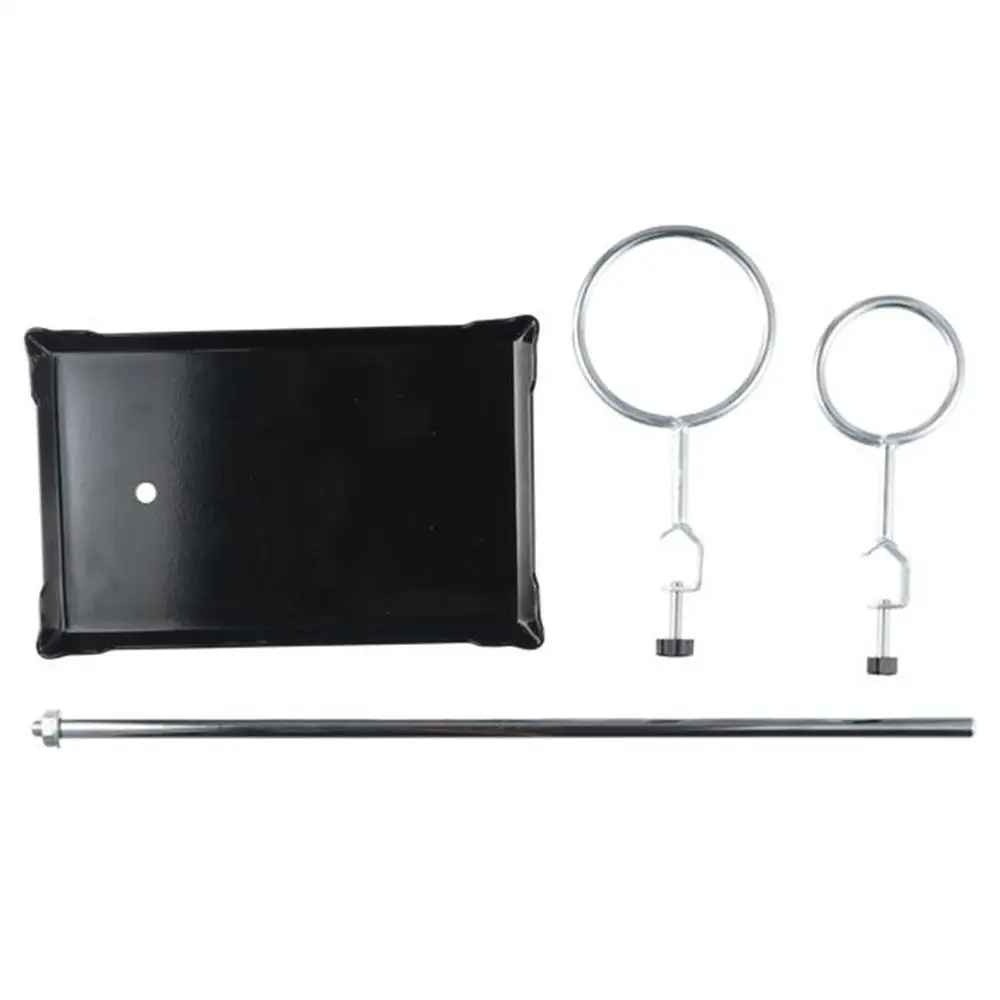 Laboratory Stands Support Set, Steel Lab Stand Set with Cast Iron Base, Rod 16″