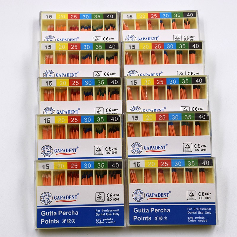 Dental Endodontic Absorbent Paper Points Gutta Percha Taper 0.02 0.04 0.06