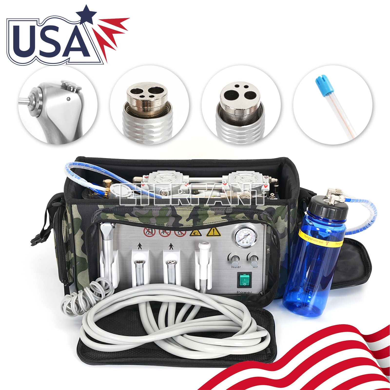 Portable Delivery Unit Bag/Unit+Air Compressor Curing Light Ultrasonic Scales