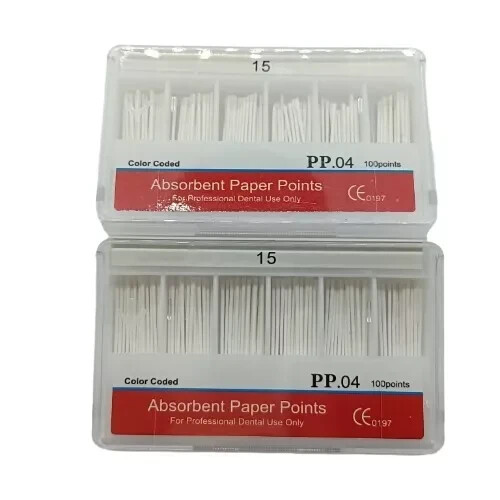 5Boxes Dental Root Endodontics Absorbent Paper Point Taper PP.04 15# Disposable