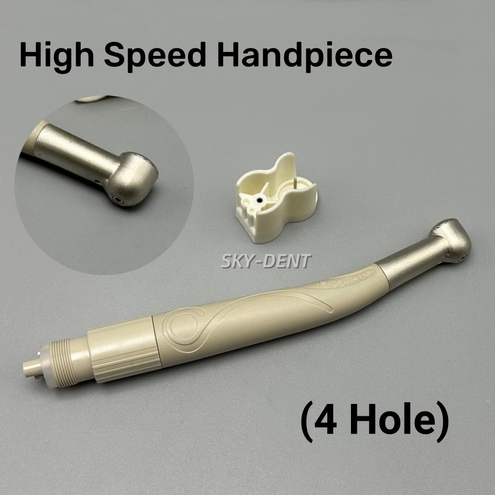Dental Pneumatic/Air Turbine Disposable Plastic High Speed Handpiece 4 Hole