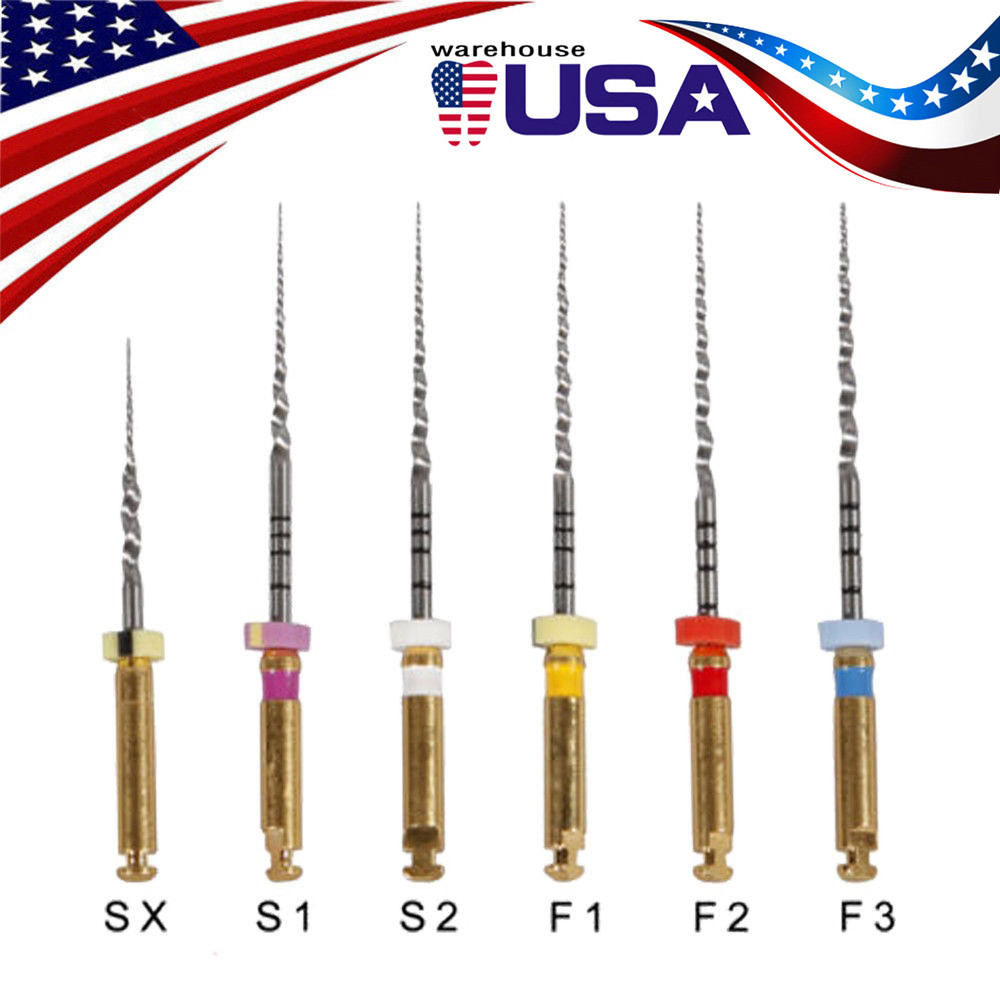 AZDENT Dental Endo Super Rotary Files NiTi Root Canal Engine Use 25mm SX-F3