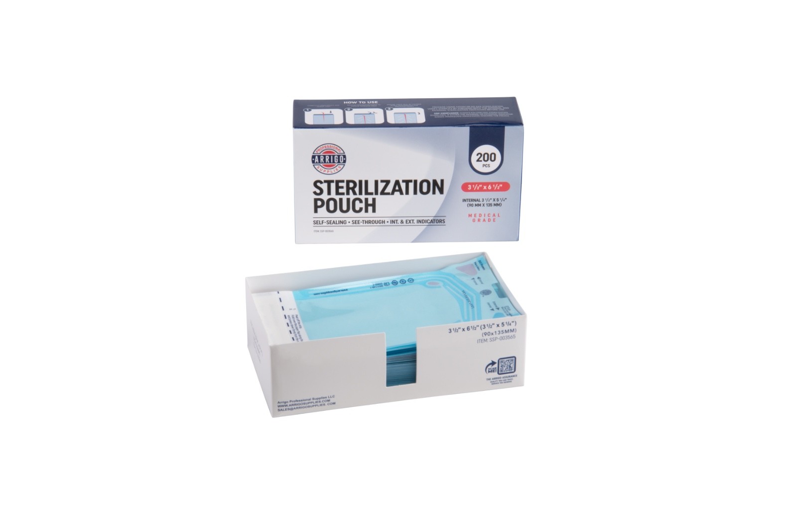 Sterilization Pouches – Multi Sizes, Self Seal, Dual Indicator, Medical Dental