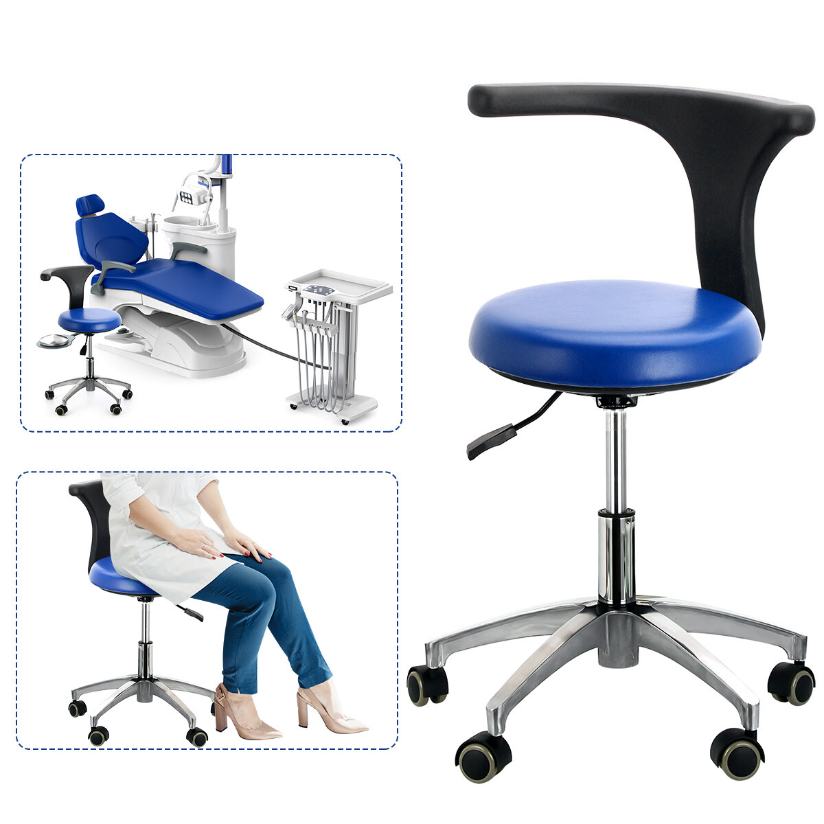 FDA Dental Unit Chair DC Motor Controlled/ Protable Delivery Unit 4H Compressor