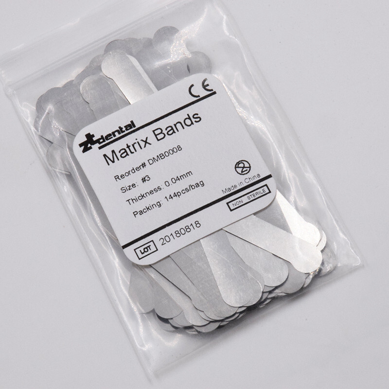 144 Pcs Dental Universal Matrix Bands Tofflemire Stainless Steel 0015″ UltraThin