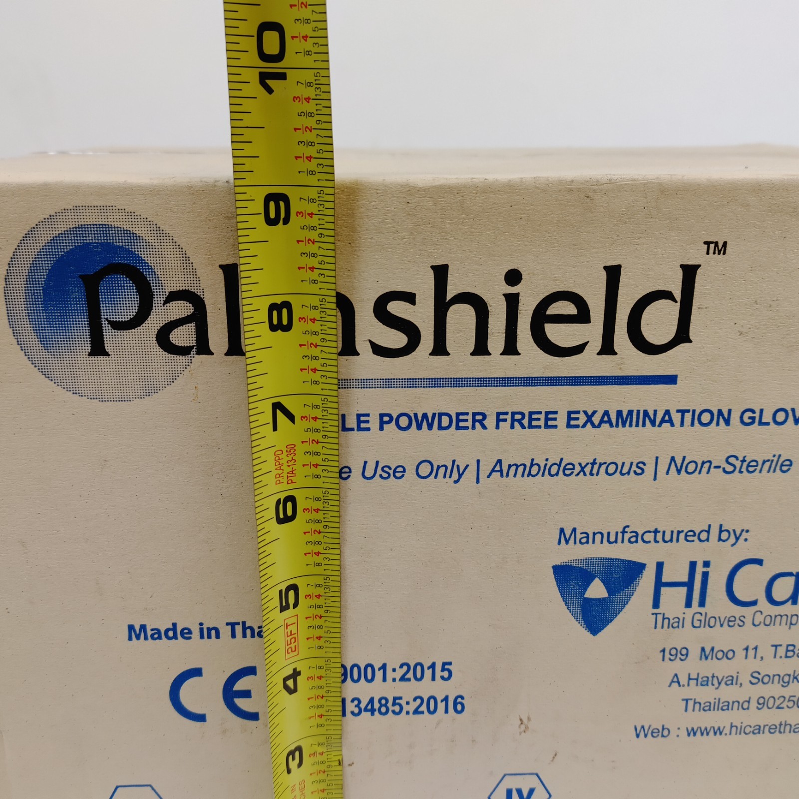 Palmshield Nitrile Powder & Latex Free Disposable Large Gloves Case Exp 04-2026