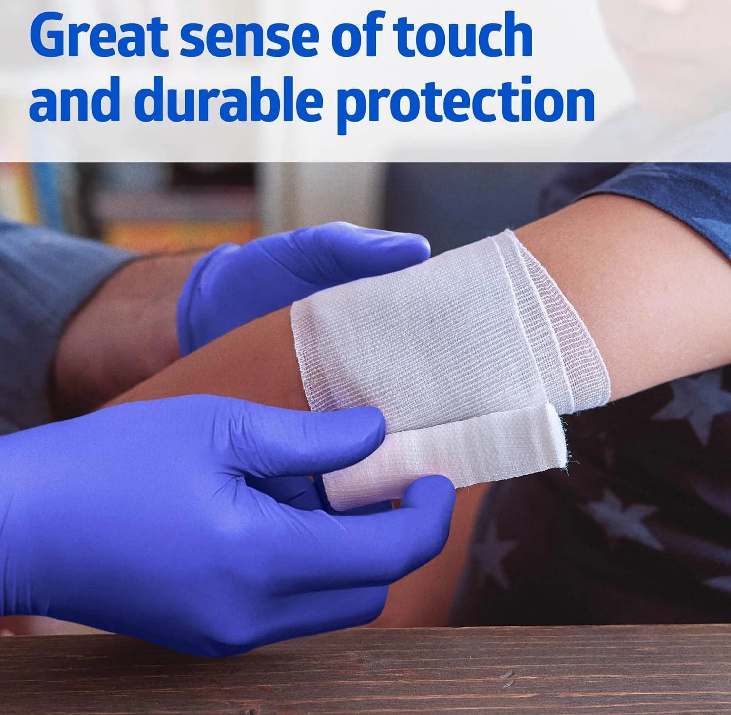 Medline SensiCare Ice Nitrile Exam Gloves – Powdered-Free – XL – 230 Count