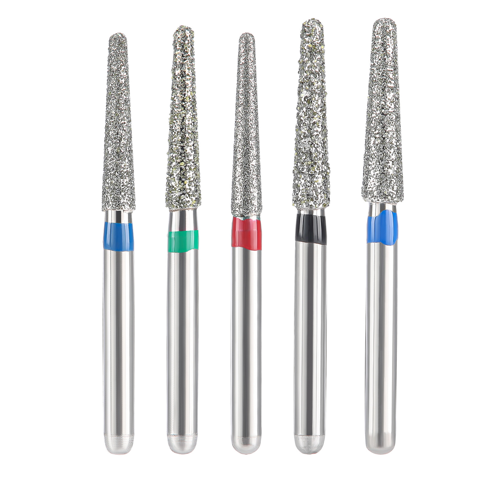 JMU Dental Diamond Burs Fit High Speed Handpiece Friction Grip Round End Taper