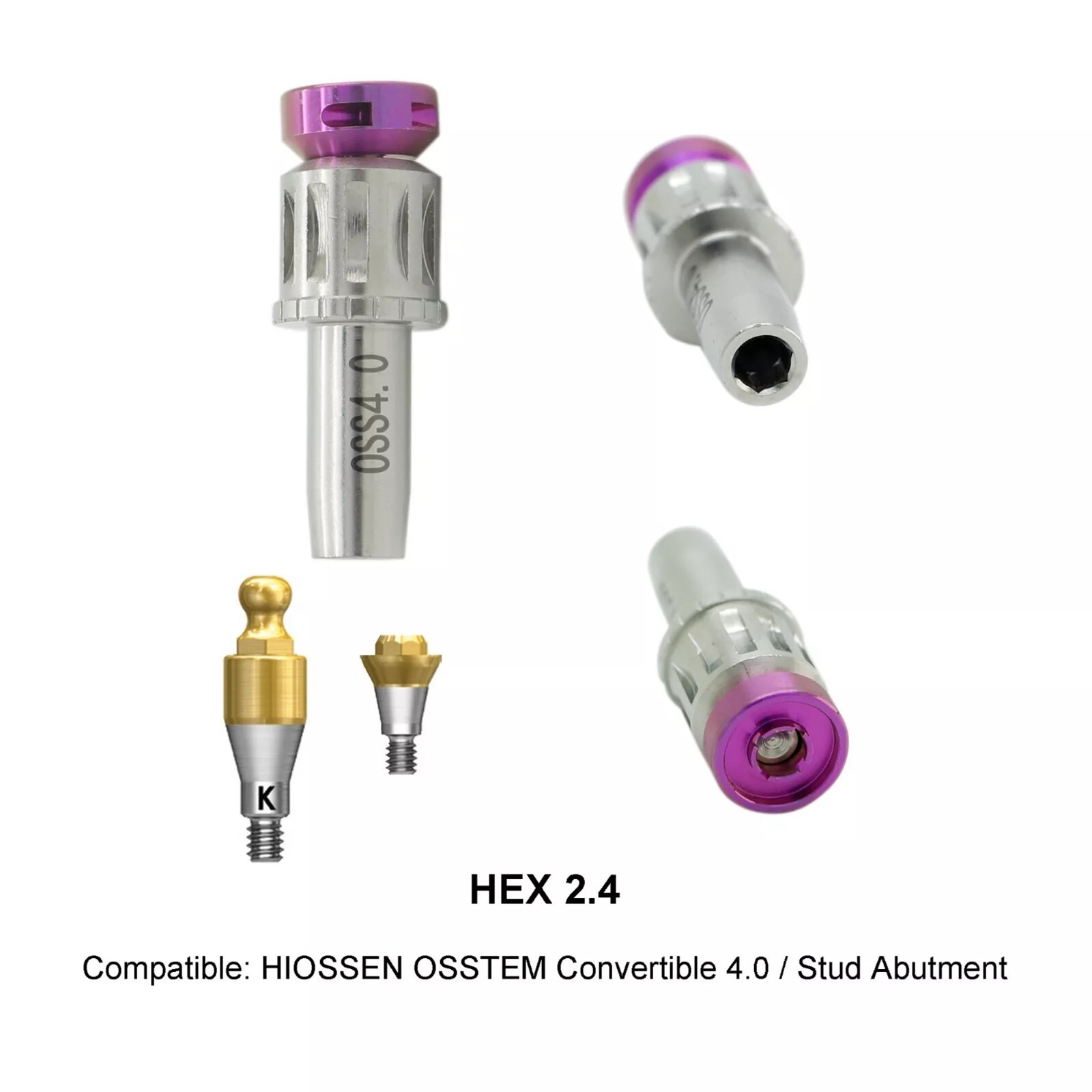 Implant Multi-Unit Locator Abutment Driver For Hiossen OSSTEM Stud Port Abutment