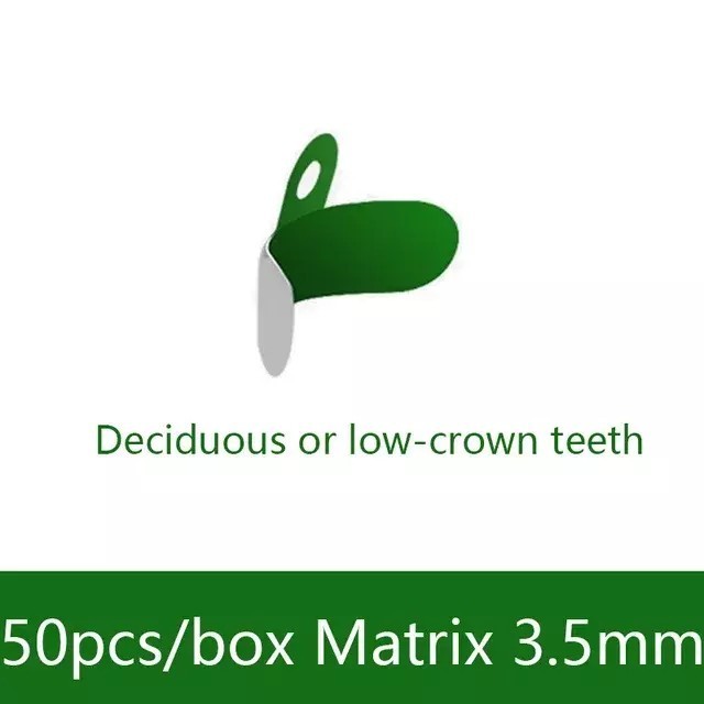 50 Pcs/Box Dental Sectional Contoured Matrice Refill Metal Matrix Bands M4 2.0
