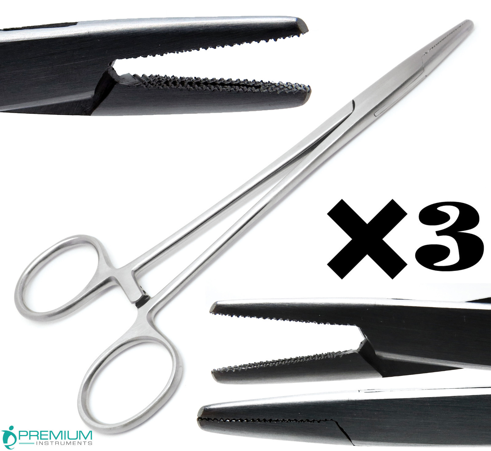 3 Pcs Dental Surgical Mayo Hegar 6″ Needle Holder Stainless Steel Tools