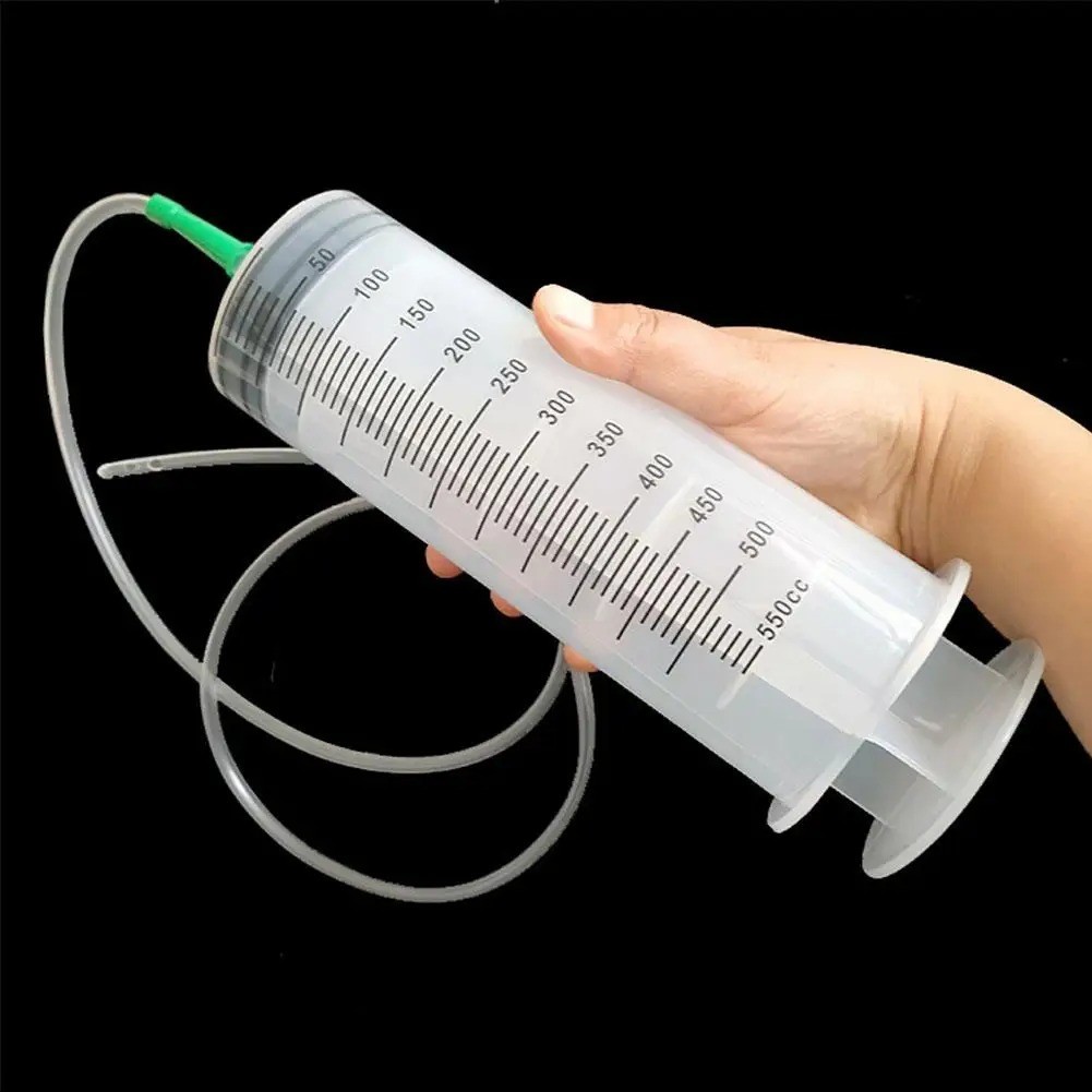 100ml/300ml/550ml Large Capacity Syringe Reusable Pump Measuring With 1m Tube