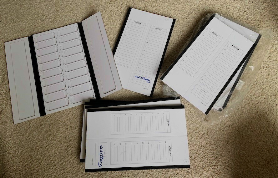 10 pcs VWR slide holding folder, index, 20 slide places, free IHC stuff (pics)
