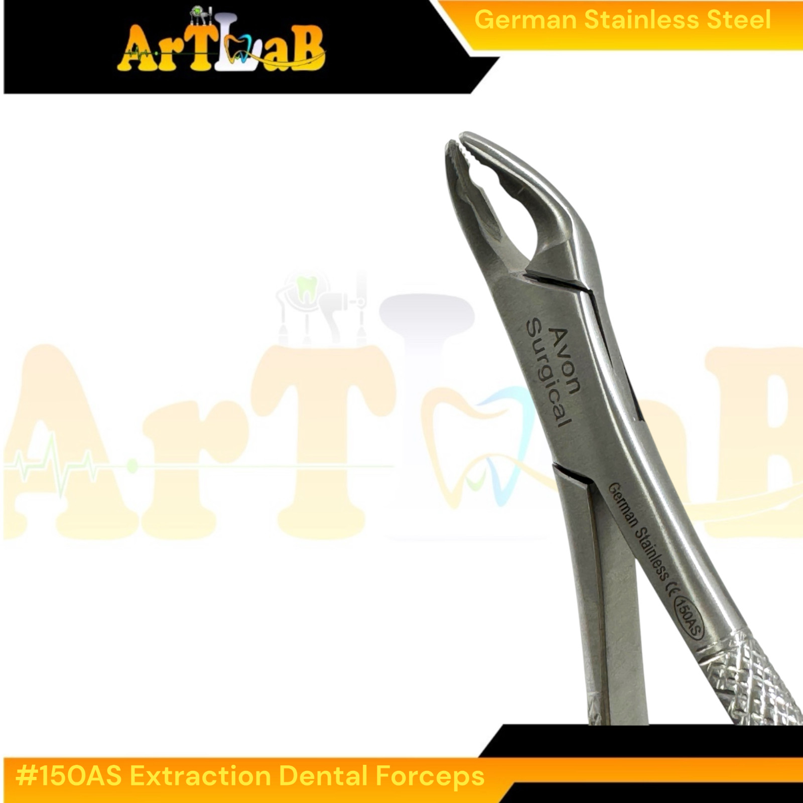 Split Beak Serrated Jaw Extraction Forceps #150AS Universal Upper Extrations
