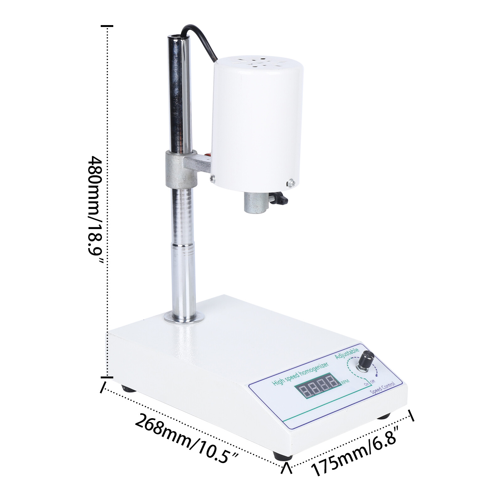 FSH-2A 110V High-Speed Adjustable Homogenizer Lab Mixer 8,000–22,000 RPM