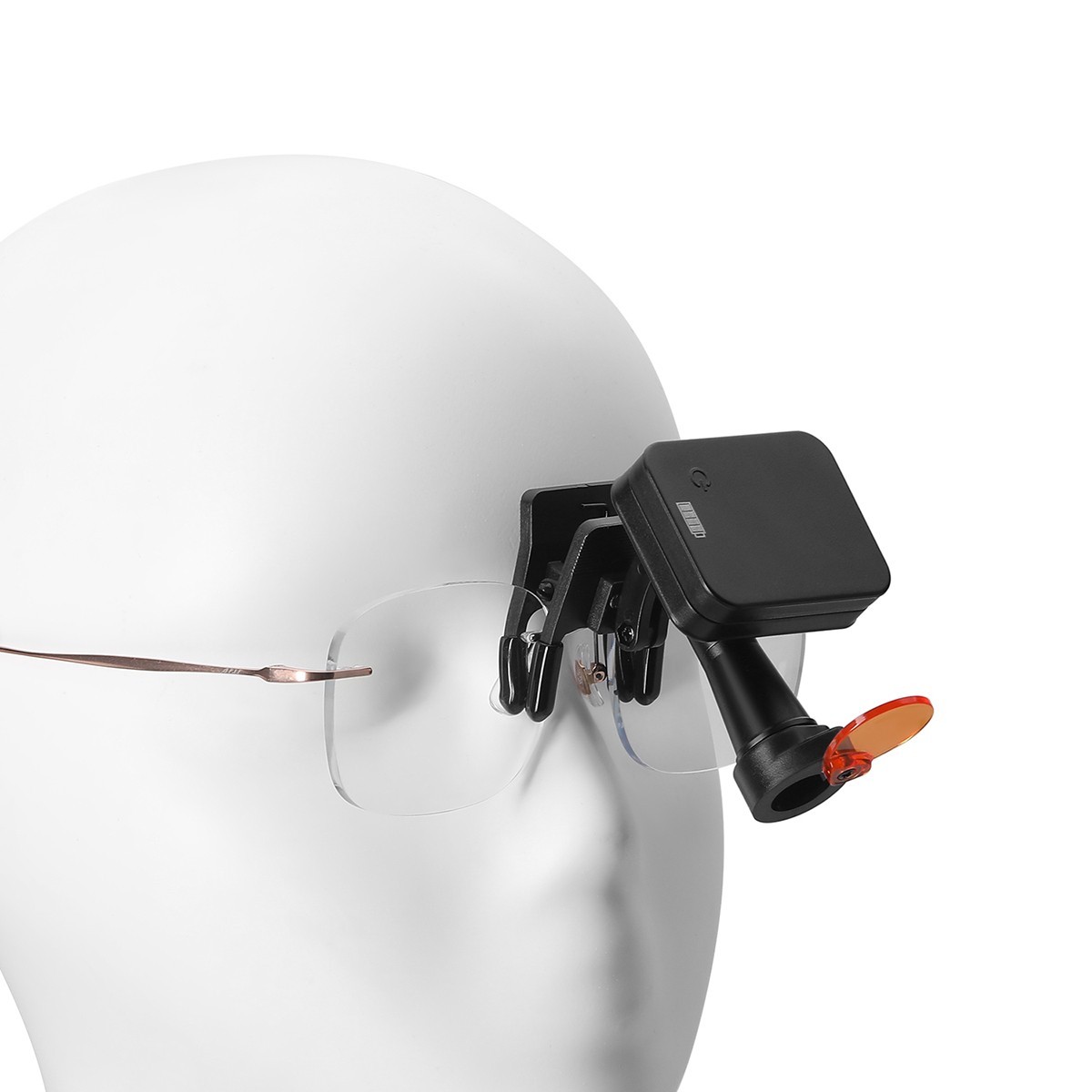 Wireless 5W Dental LED Clip-On Headlight 2 Magnetic Battery for Binocular Loupes