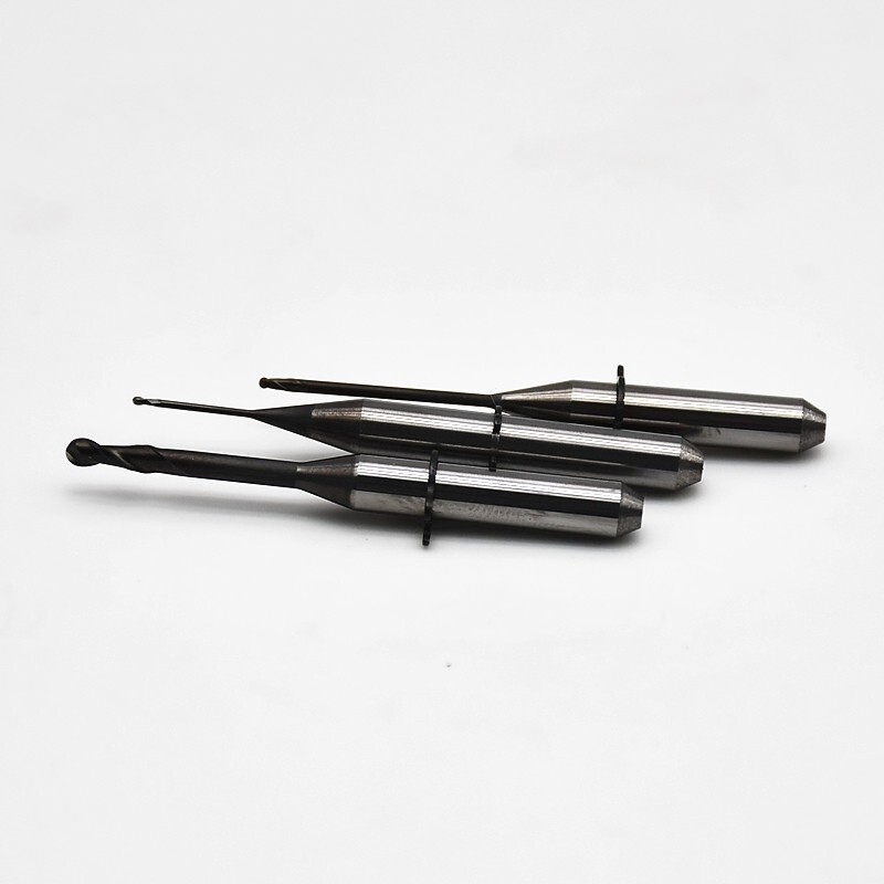 DOF Craft 5x Zirconia Milling Bur Tools DC DLC Shank D 4mm Cutters 0.6/1.0/2.0mm