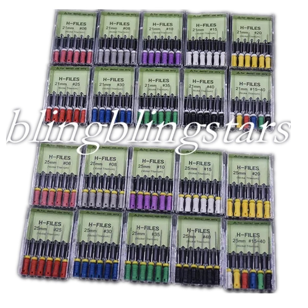 Dental Endodontic Endo Niti Nickel Titanium Root Canal File H-FILES 21/25/31mm