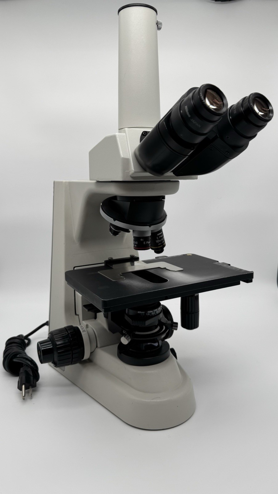 Nikon Eclipse 50i 4X, 10X, 40X, & 100X E Plan Objectives / Trinocular Head