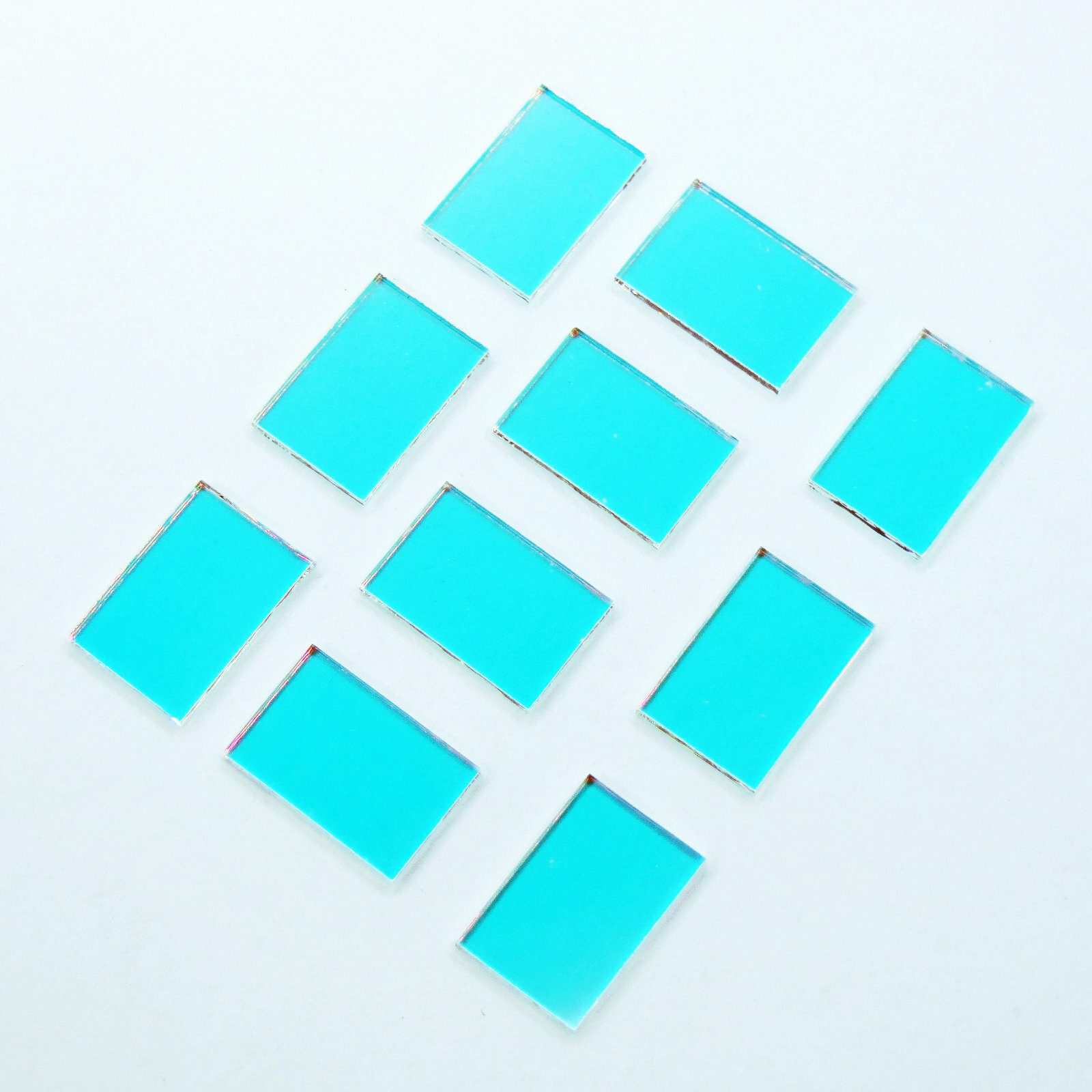 10PCS 15*10*1.1mm RGB Optical Lens Pass Green Reflect Red Lens