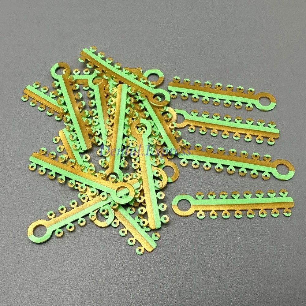 320 Elastic Ligature Ties Dental Orthodontic Ligating Ring Braces Double Color