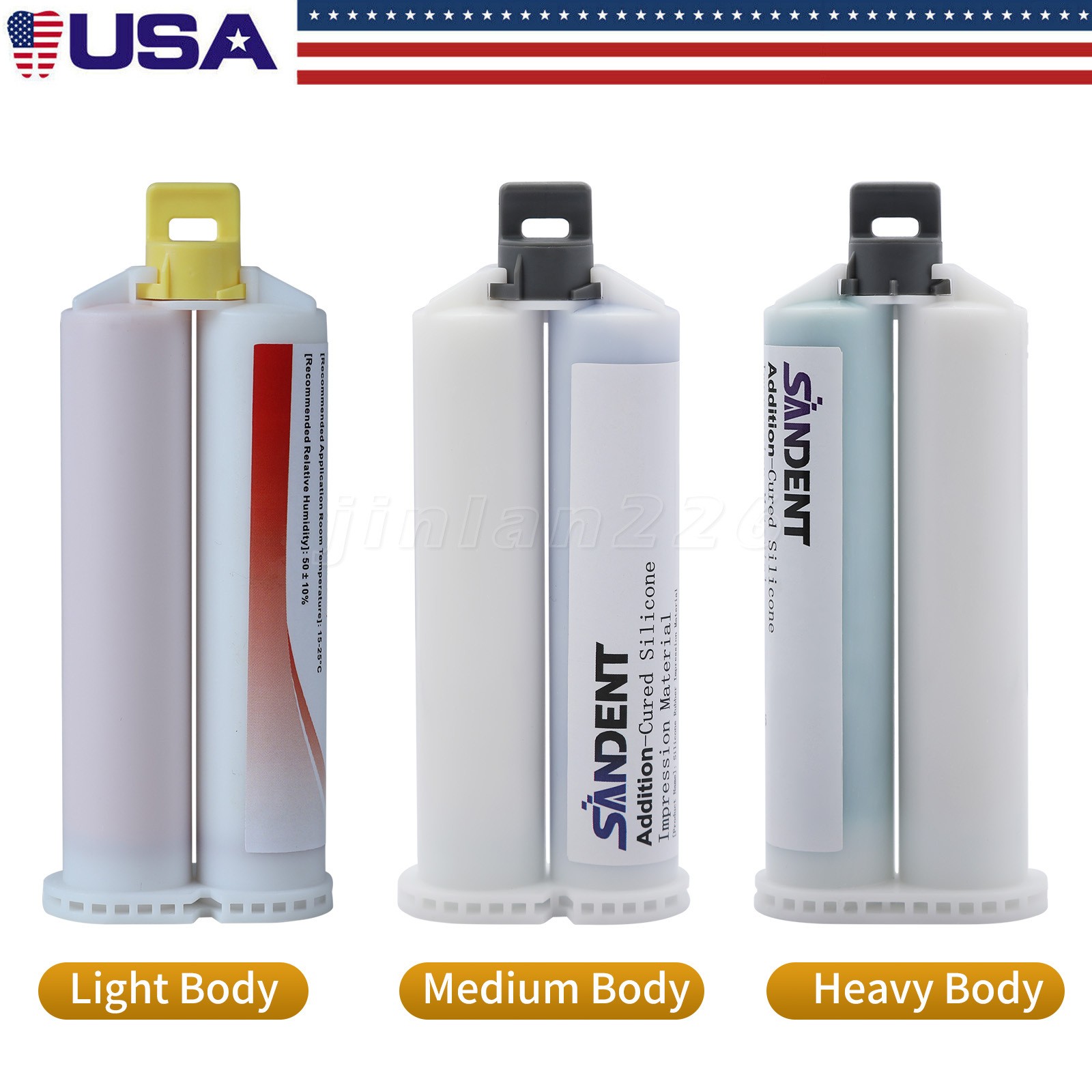 VPS PVS L/M/Heavy Body Fast Rapid Set Impression Material Mold, 50mL Cartridges