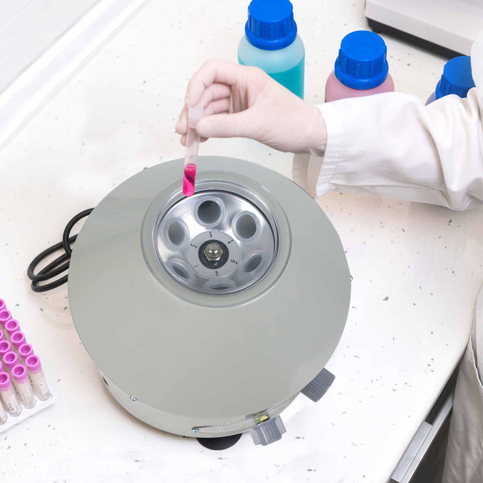 Desktop 800-1 Electric Centrifuge 4000Rpm Laboratory Medical Practice w/ Timer