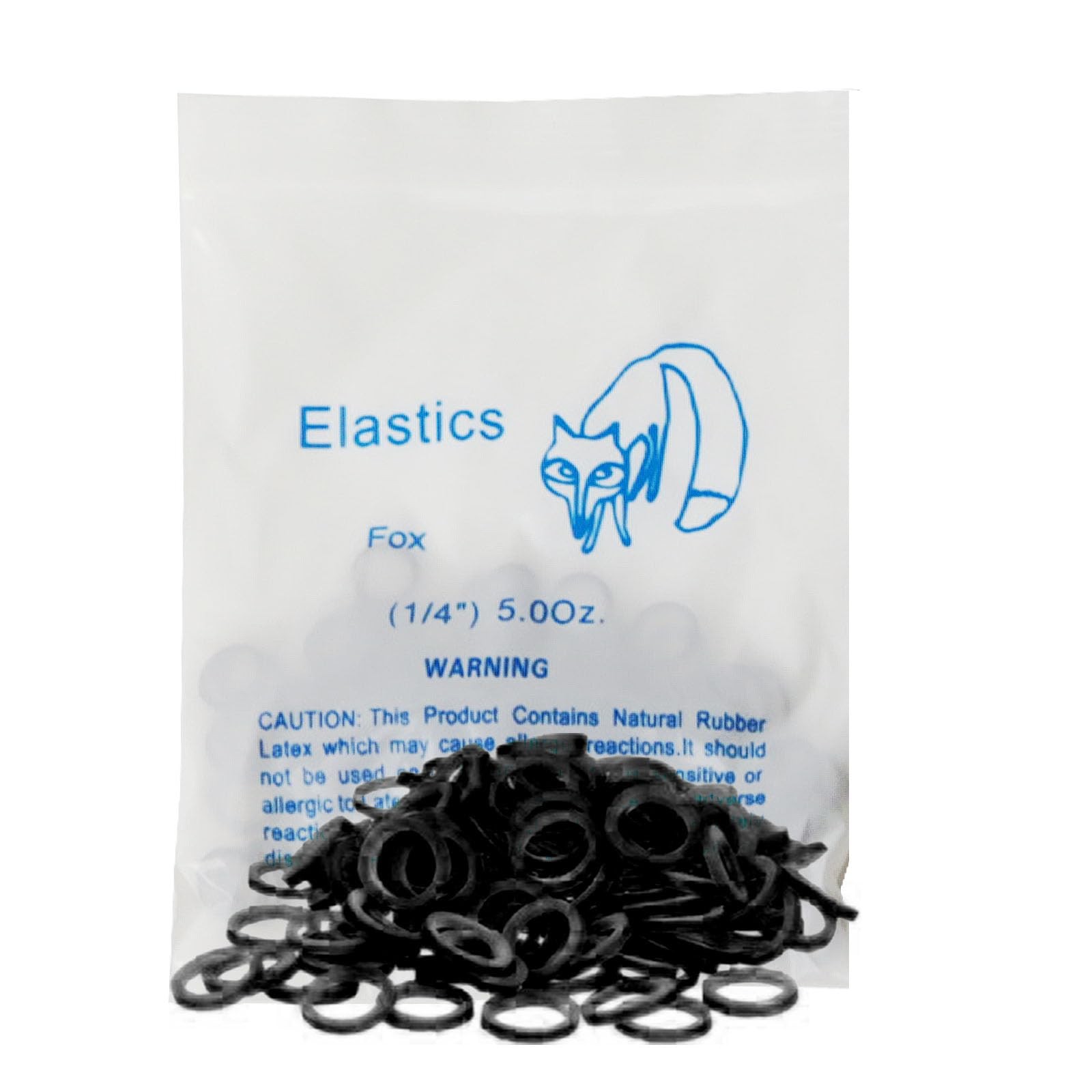 LA MIERE Non latex 100P Black Orthodontic Elastics Dental Rubber 1/4″, black