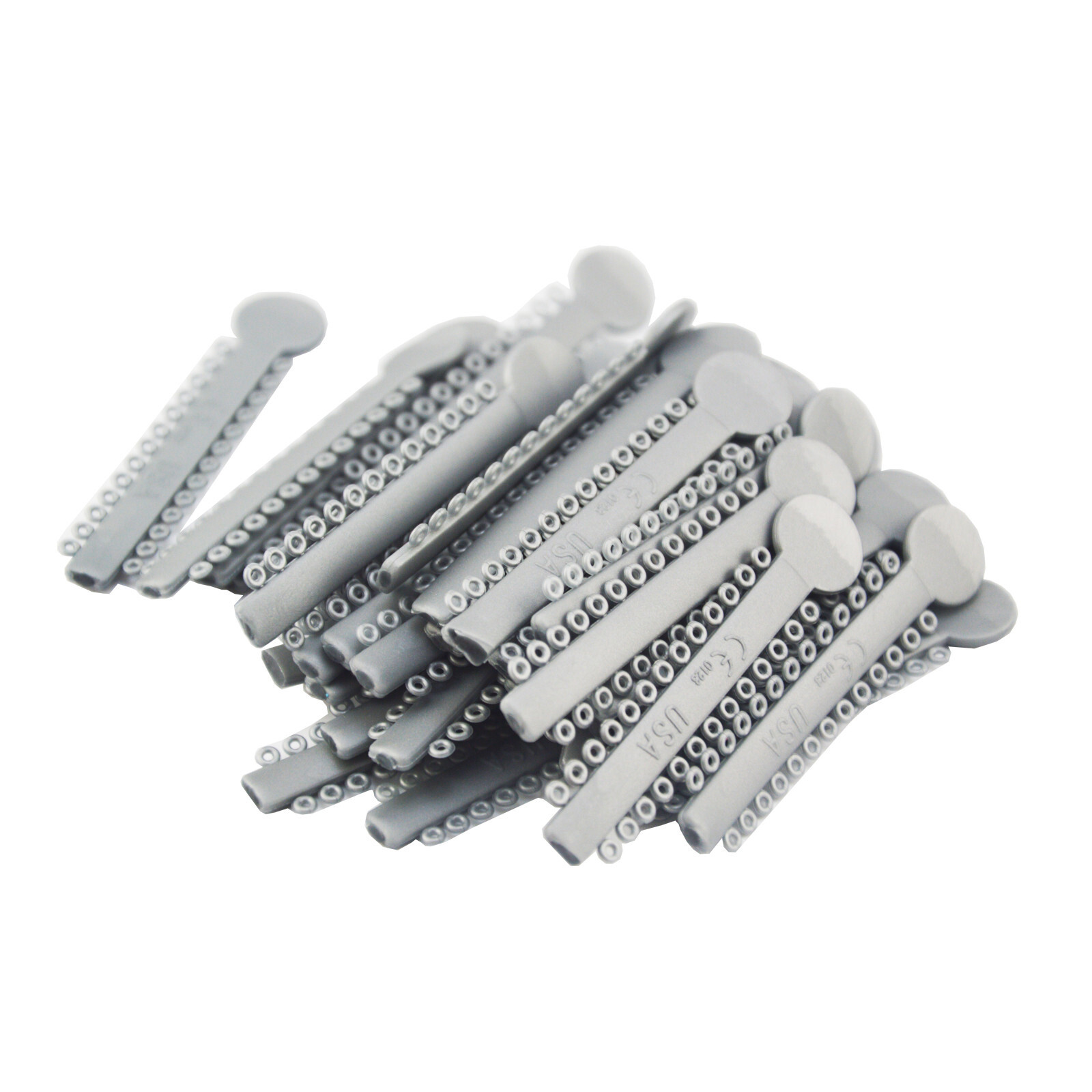 1040pcs Dental Orthodontic Ligature Ties Braces Elastic Rubber Bands Mixed Color