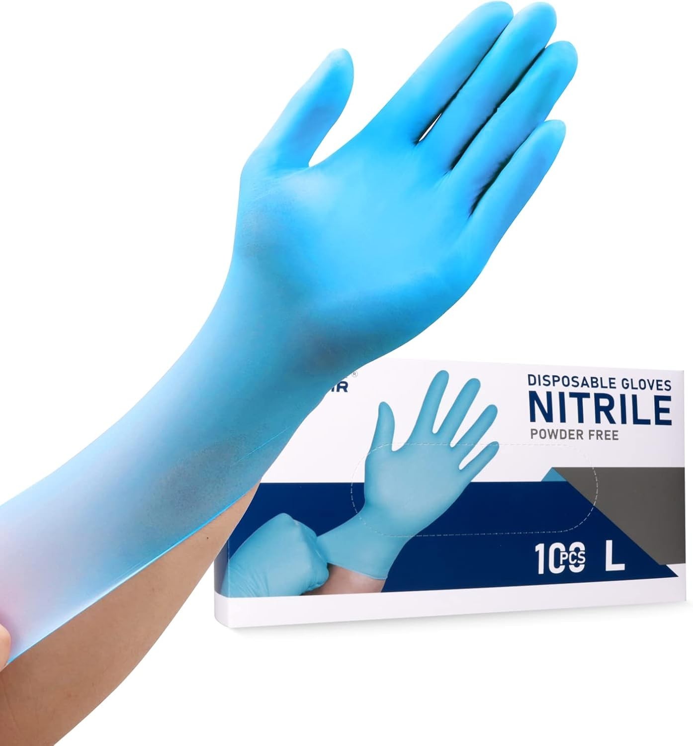 4mil Powder-Free Nitrile Gloves – Waterproof & Ambidextrous for Versatile Use