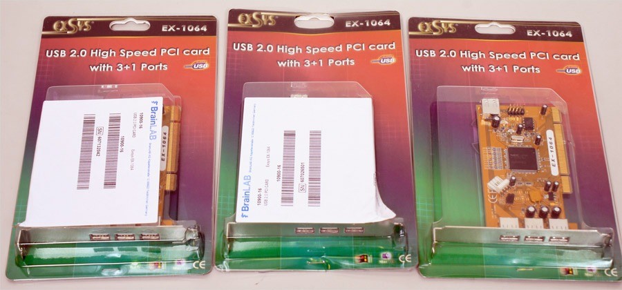 BrainLAB USB 2.0 PCI Card Upgrade 10900-16 Exsys EX-1064