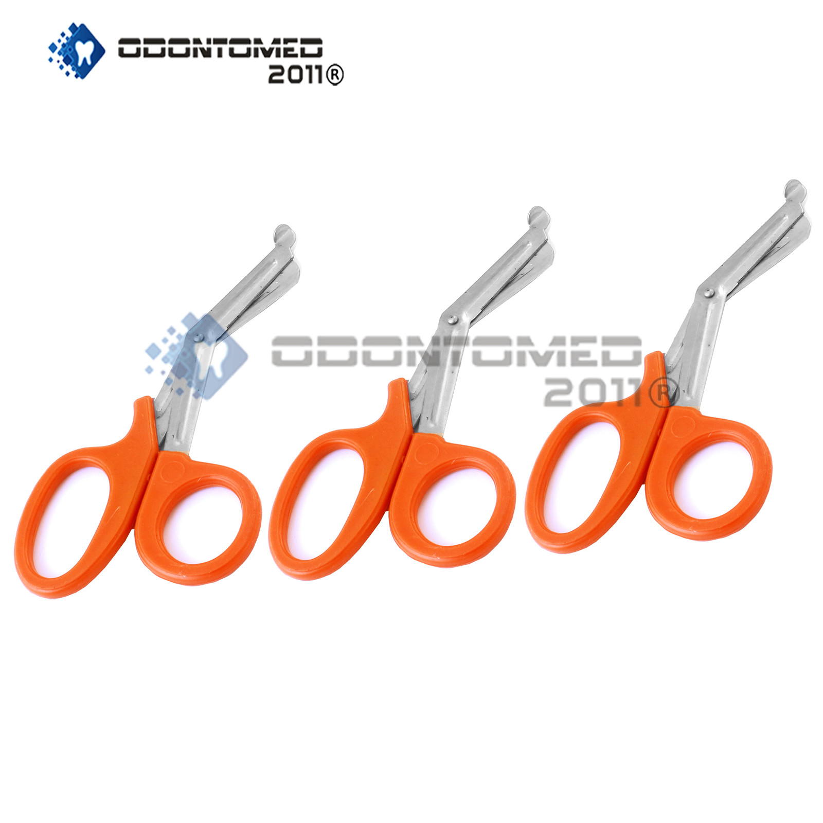 3 Pcs Orange Utility Scissors 7.25″ Multi-Purpose Diy Ems Emt Universal Shears