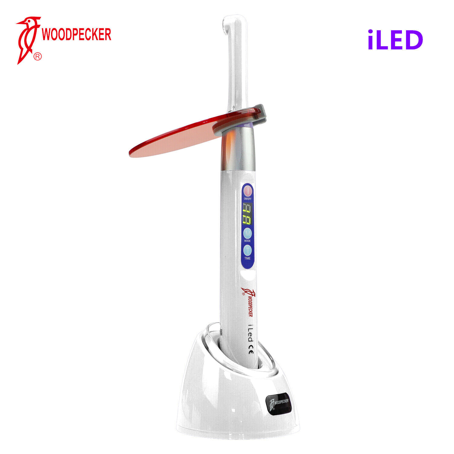 100% Genuine Woodpecker iLED Dental Lab Curing Light Lamp 1 Sec Resin 2500mw/c㎡