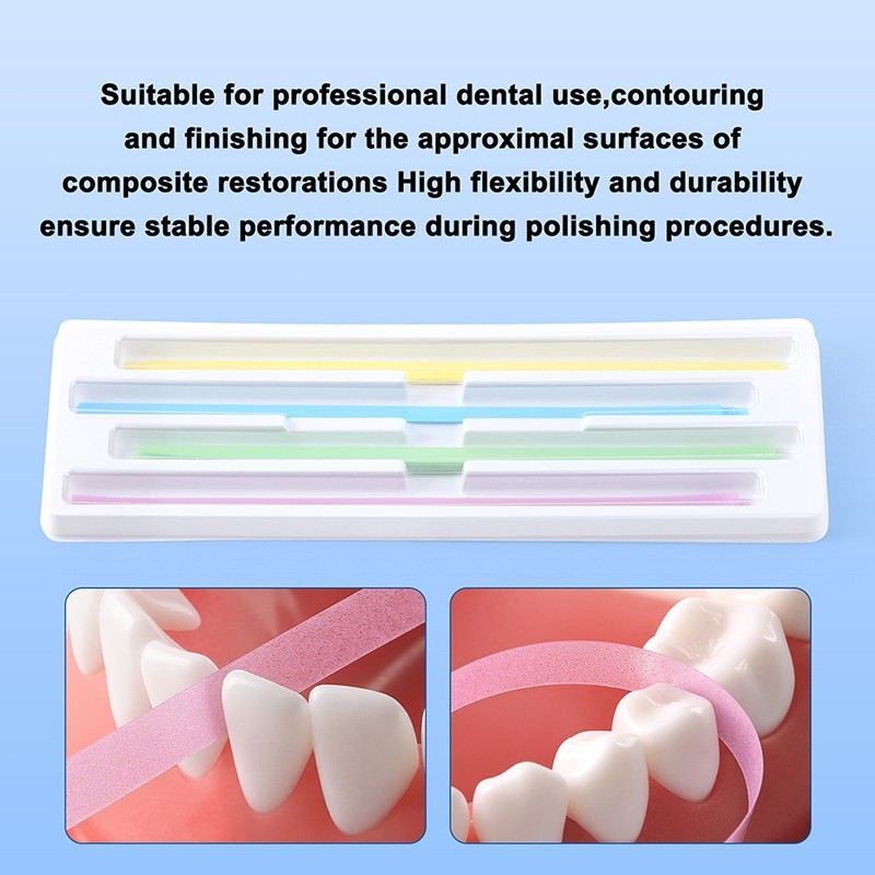 Dental Polishing Strips Teeth Interproximal Sanding Grinding Strip Coarse Fine