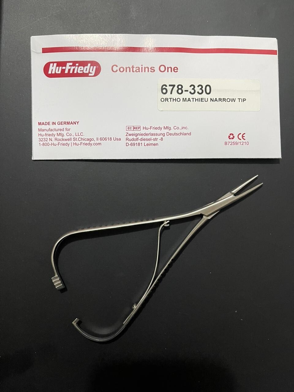 HU FRIEDY Mathieu Narrow Tip Orthodontic Plier | 678-330