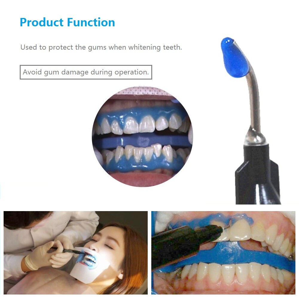 10PCS Dental Gum Dam Gingival Barrier Protection Gel 3ml Syringe Teeth Whitening