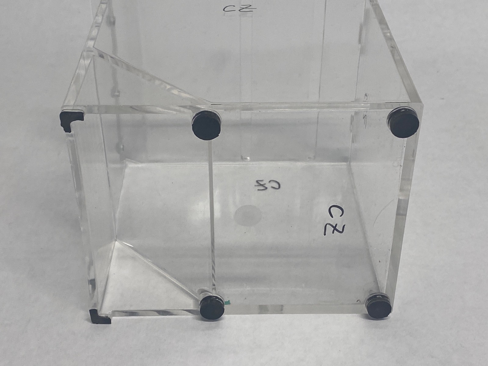 Clear Acrylic Parafilm M & Foil Dispenser 2-Slots 4-3/4”L x 6-3/4”W x 6-3/8”H B