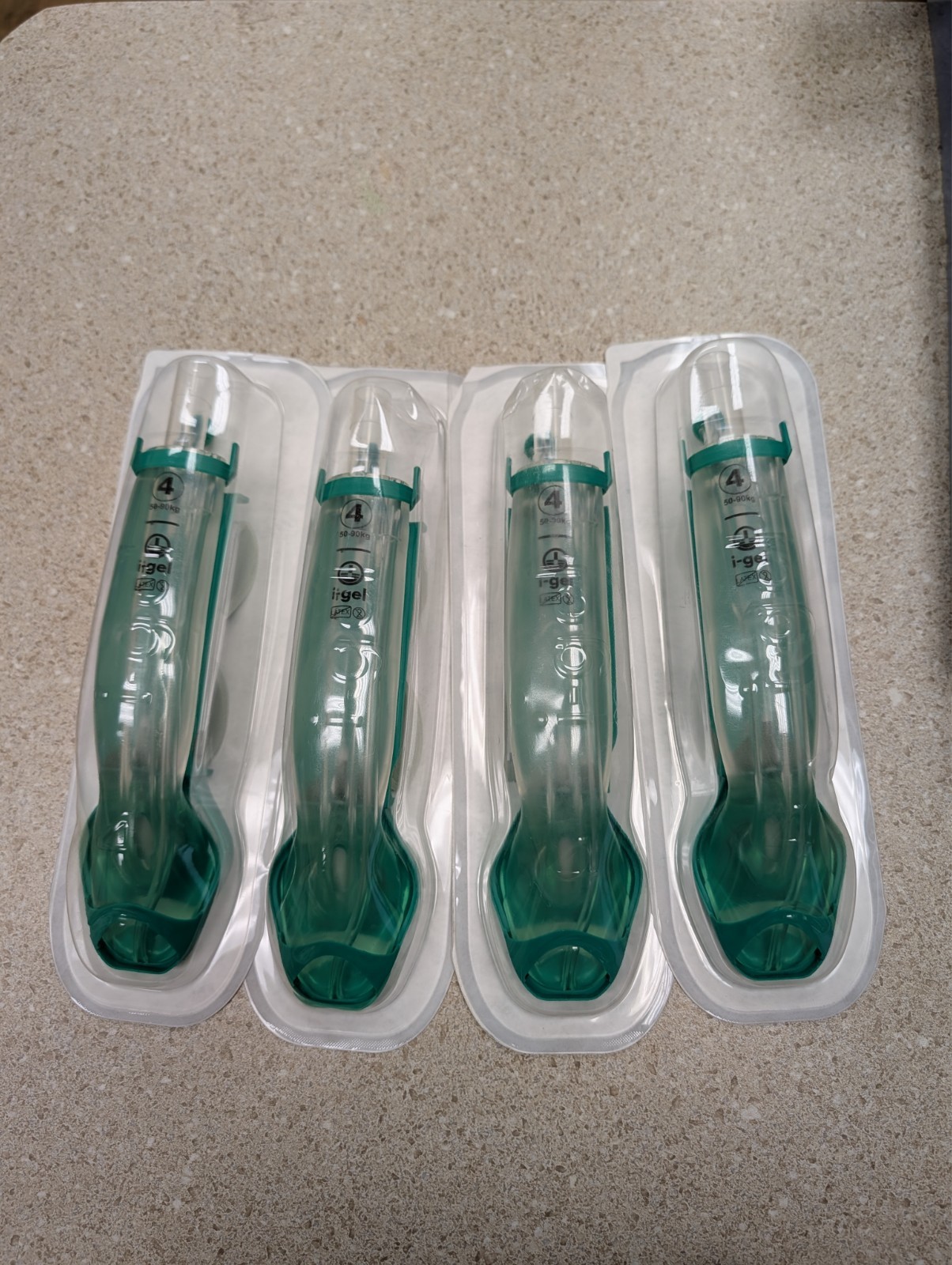 i-gel Supraglottic Airway Size 4 Large Adult expired 10/25 (set of 4)
