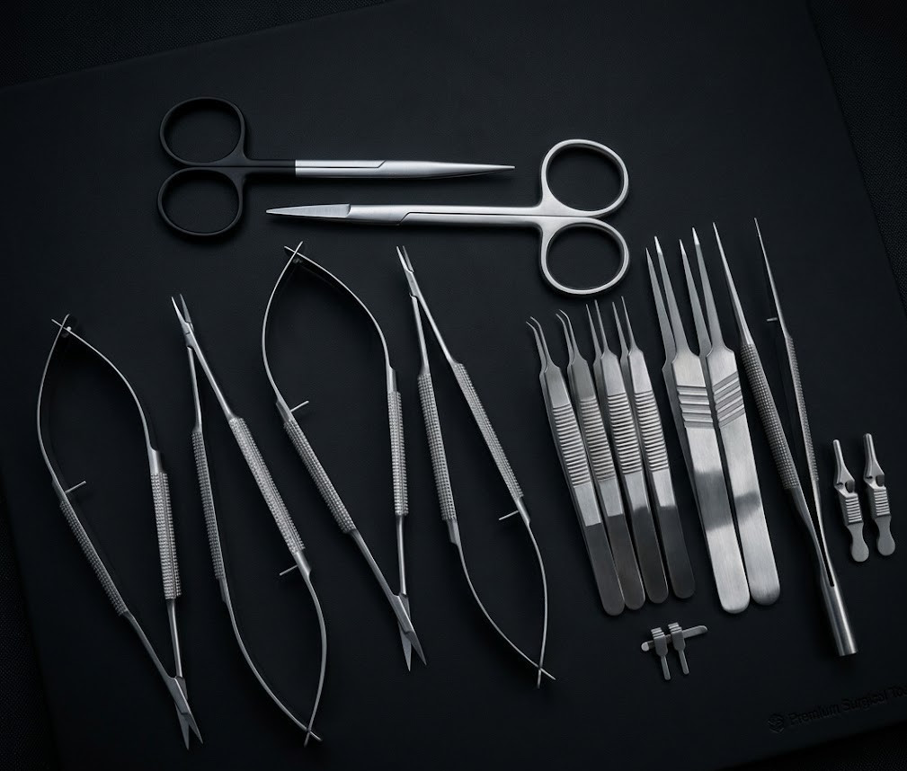 Premium Stainless Steel Basic Hand Surgery Set – Micro & Plastic Surgery Instr