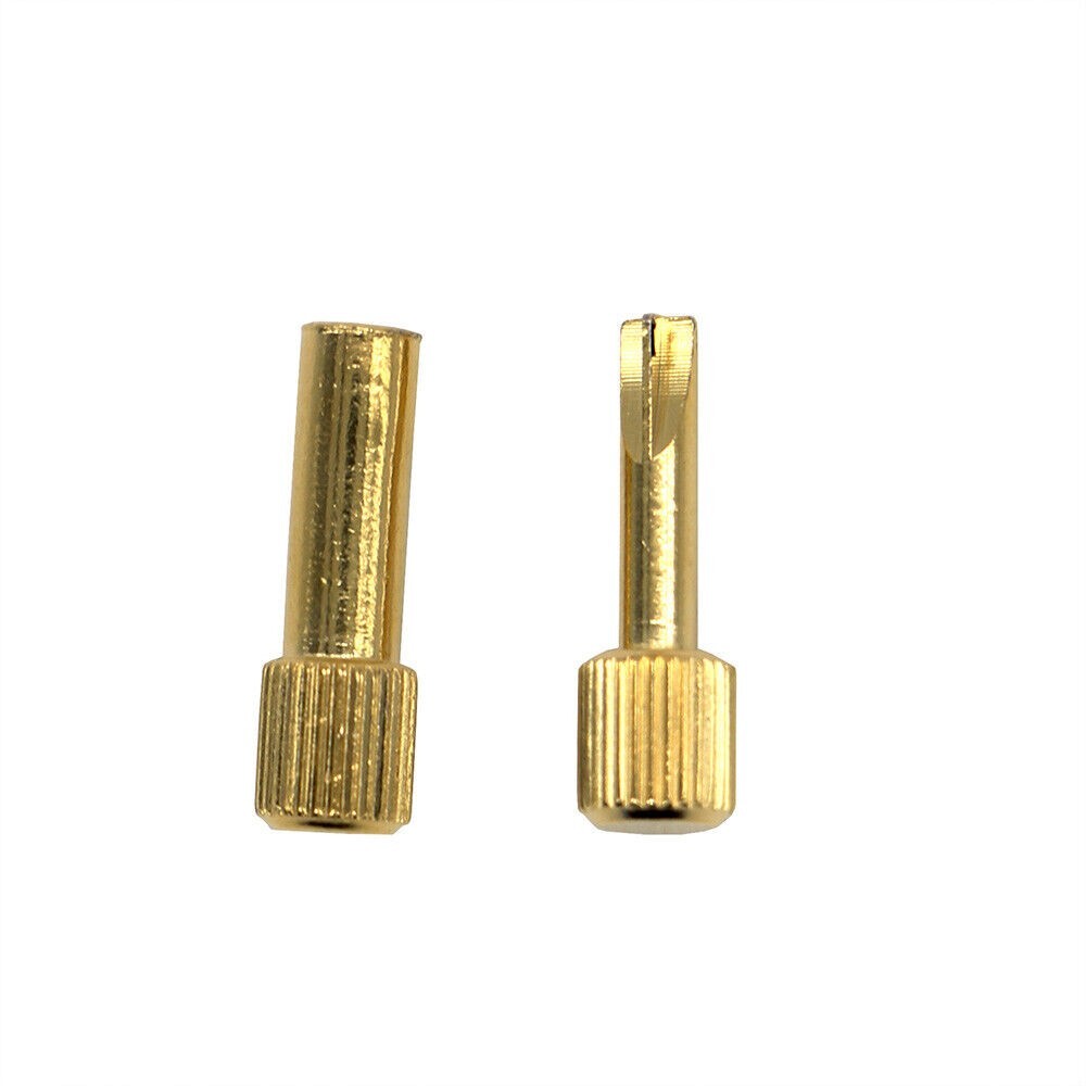 240pcs /box Dental Gold Plated Conical Screw Posts Cross Head Root Nail Assorted