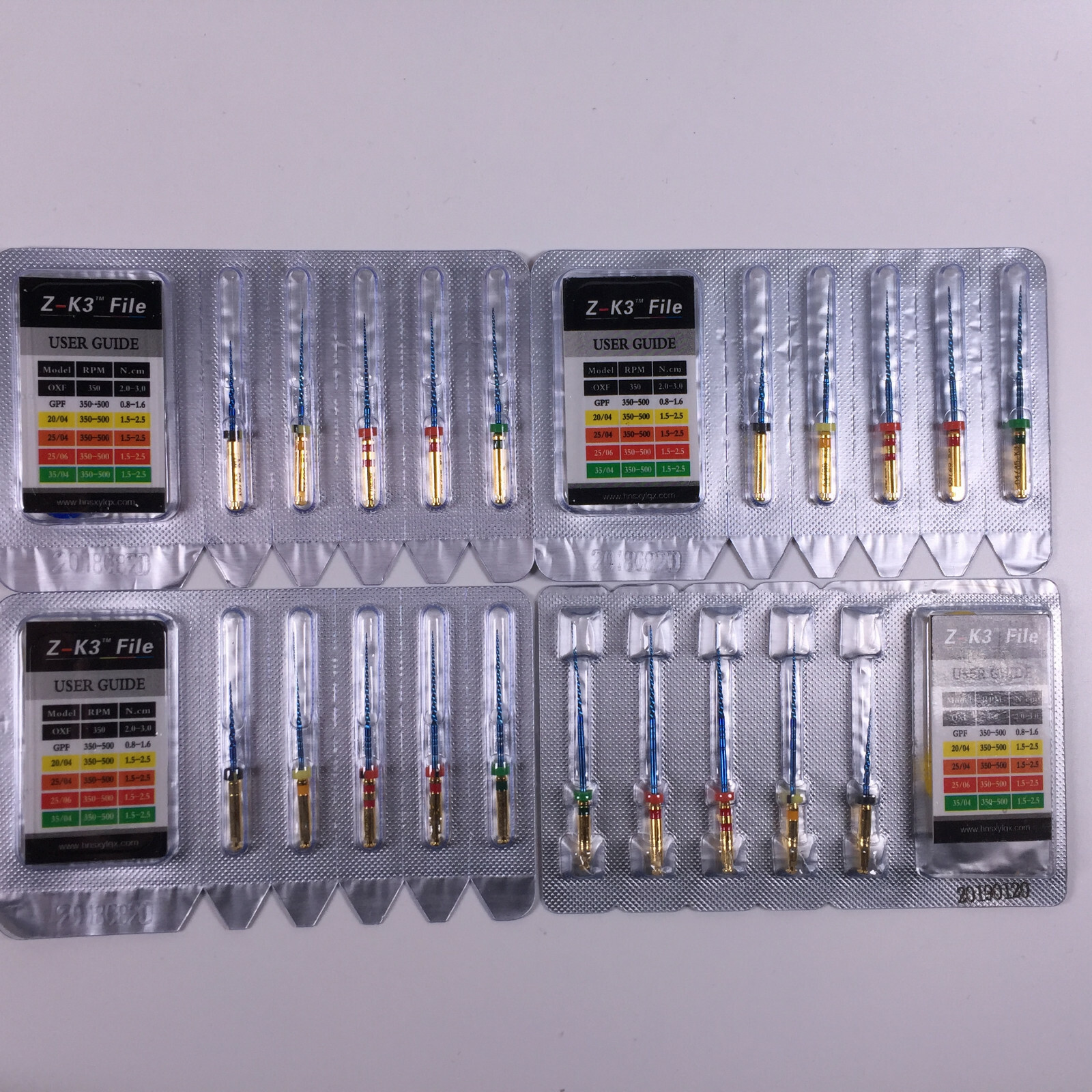 Dental Endo Z-K3 Root Canal NiTi Hot Memory Files Thermal 21/25/28/31mm Assorted