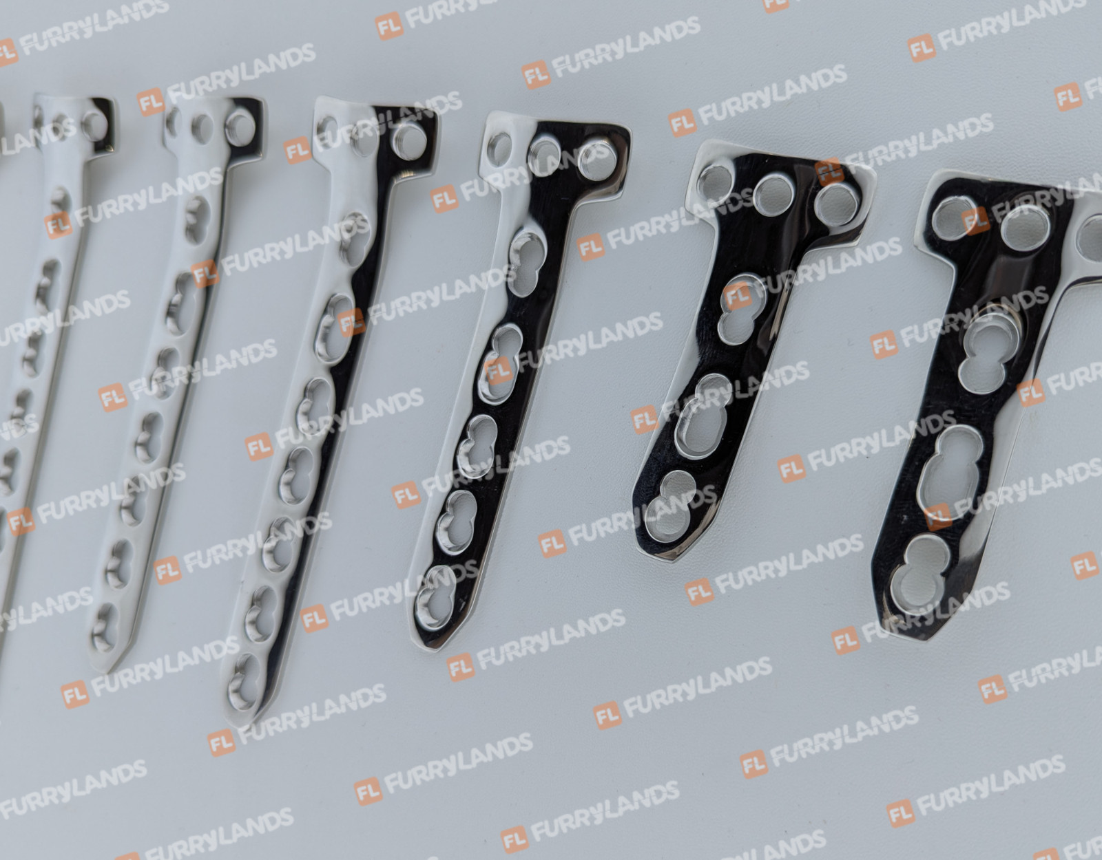 4.5/5.0mm Locking T Plates 3-9 Shaft Holes 14 Pcs Set SS 316-L